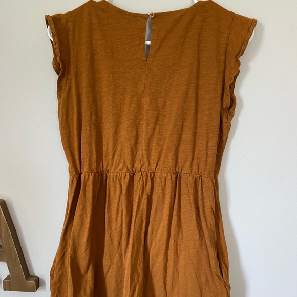 Wishlist babydoll short sleeve rust dress size M - Picture 3 of 3